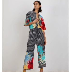 The Kit Issa Jumpsuit in Gingham Camellia (NWT)